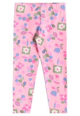 Conjunto Blusa e Legging Floral Bee Loop Branco