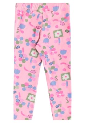 Conjunto Blusa e Legging Floral Bee Loop Branco