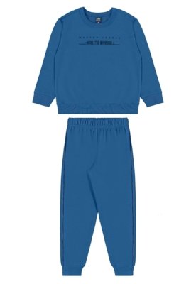 Conjunto Blusão Athletic Div Bee Loop Azul