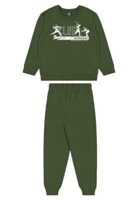 Conjunto Blusão Club Classic Calça Bee Loop Preto