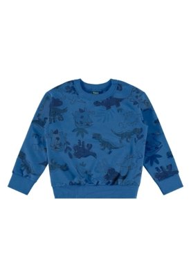 Conjunto Blusão Dinos e Calça Bee Loop Azul