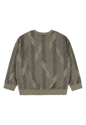 Conjunto Blusão Listrado e Calça Bee Loop Cinza