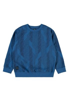 Conjunto Blusão Listrado e Calça Bee Loop Cinza