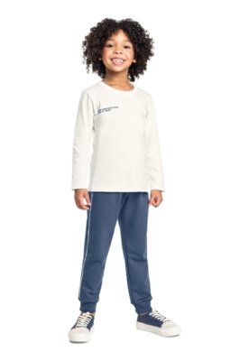 Conjunto Champions League Calça Bee Loop Branco