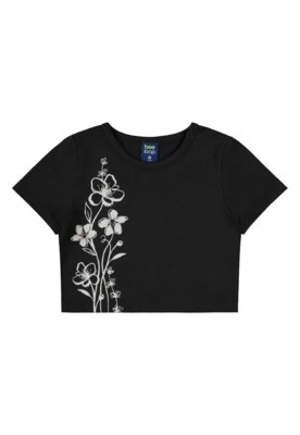 Conjunto Cropped Short-Saia Bee Loop Preto