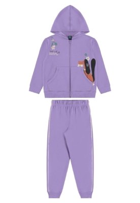 Conjunto Flores & Focinhos Bee Loop Roxo