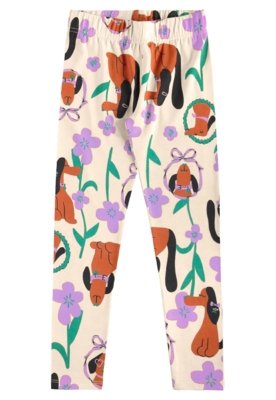 Conjunto Flores & Focinhos Legging Bee Loop Roxo
