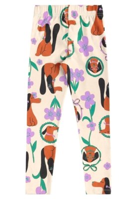 Conjunto Flores & Focinhos Legging Bee Loop Roxo
