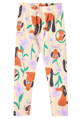 Conjunto Flores e Focinhos Menina Bee Loop Roxo