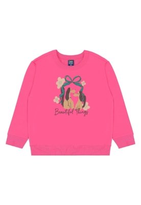 Conjunto Flores e Focinhos Menina Bee Loop Roxo
