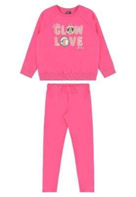 Conjunto Glow Love Legging Bee Loop Preto