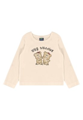 Conjunto Infantil Abraço de Amigo Bee Loop Bege