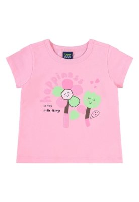 Conjunto Infantil Flor Feliz Bee Loop Branco