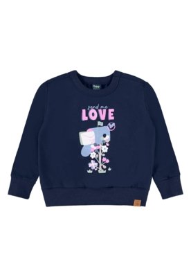 Conjunto Infantil Moletom Glitter Bee Loop Rosa