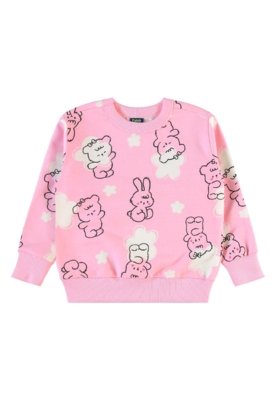 Conjunto Infantil Ursos e Coelhos Bee Loop Marrom