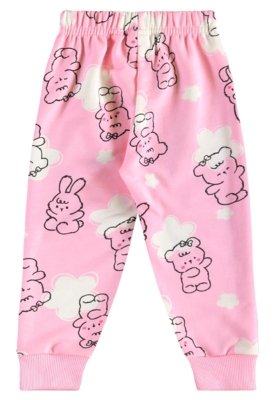 Conjunto Infantil Ursos e Coelhos Bee Loop Marrom