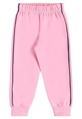 Conjunto Infantil em Moletom Floral Bee Loop Azul