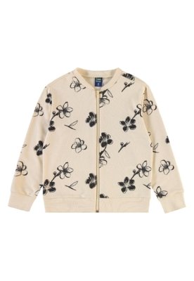 Conjunto Jaqueta Floral e Calça Bee Loop Bege
