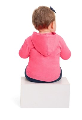 Conjunto Jaqueta e Calça Bebê Menina Bee Loop Rosa