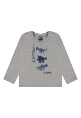 Conjunto Meu Dinossaurinho Infantil Bee Loop Cinza
