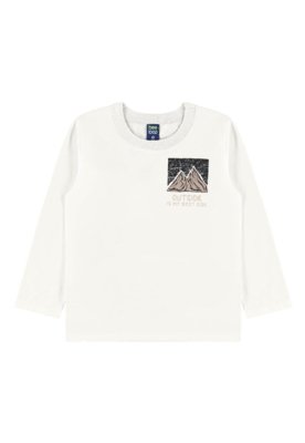 Conjunto Outside Infantil Camiseta Bee Loop Branco