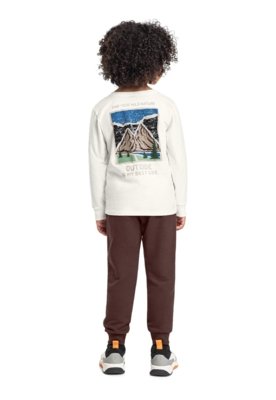 Conjunto Outside Infantil Camiseta Bee Loop Branco