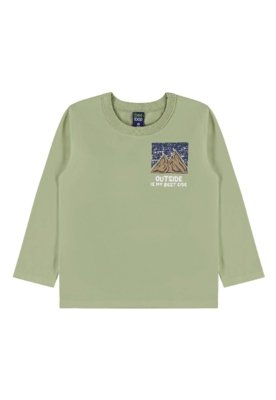 Conjunto Outside Infantil Camiseta Bee Loop Branco