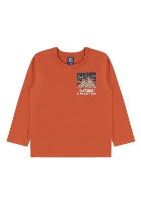 Conjunto Outside Infantil Camiseta Bee Loop Branco