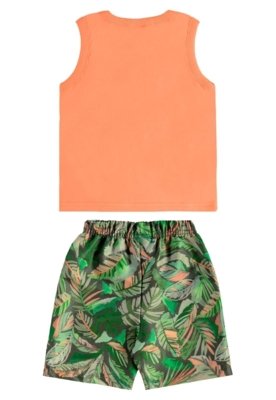 Conjunto Tropical Regata Bermuda Bee Loop Laranja