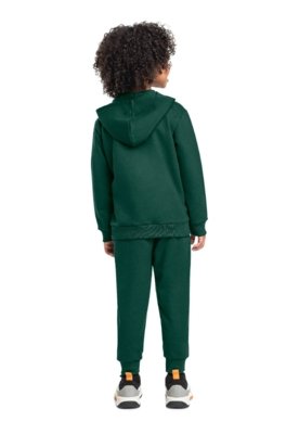 Jaqueta Infantil Unissex em Moletom Bee Loop Rosa