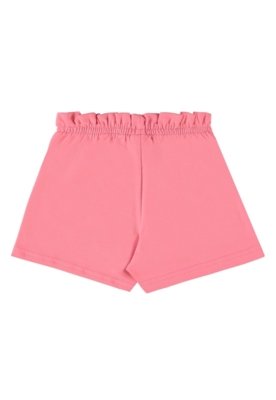 Short Infantil em Moletom para Menina Bee Loop Rosa Pink