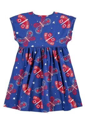 Vestido Borboletas Infantil Bee Loop Azul