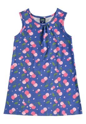 Vestido Cerejinhas Infantil Bee Loop Azul