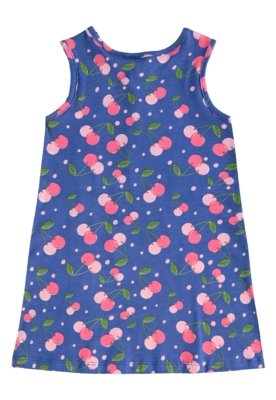Vestido Cerejinhas Infantil Bee Loop Azul