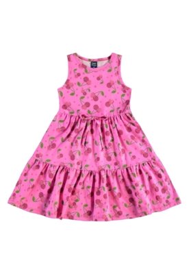 Vestido Cerejinhas Infantil Bee Loop Roxo