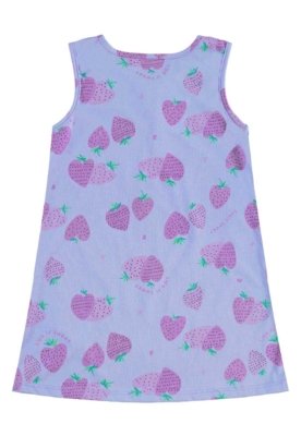 Vestido Morangos Infantil Bee Loop Roxo