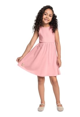 Vestido Regata Infantil Bee Loop Rosa