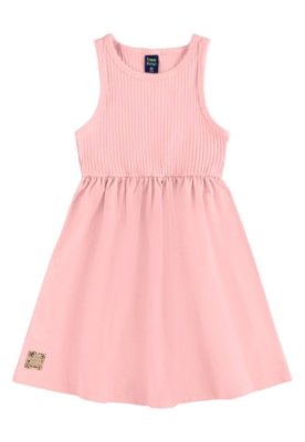 Vestido Regata Infantil Bee Loop Rosa
