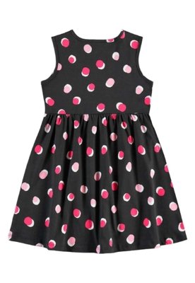 Vestido de Bolinhas Infantil Bee Loop Preto