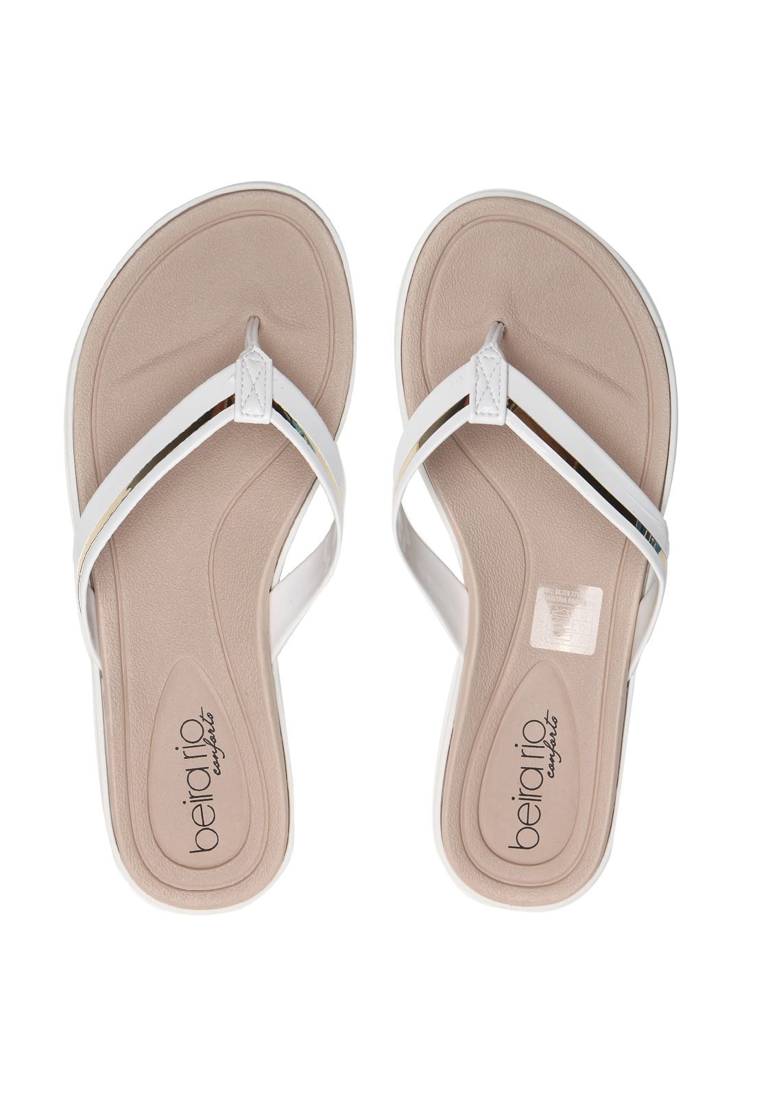 chinelo beira rio branco