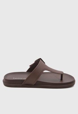 Chinelo Feminino Beira Rio Fivela Marrom
