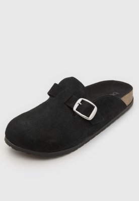 Clog Feminino Beira Rio Fivela Preto