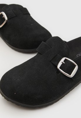 Clog Feminino Beira Rio Fivela Preto