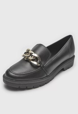 Mocassim Beira Rio Corrente Preto