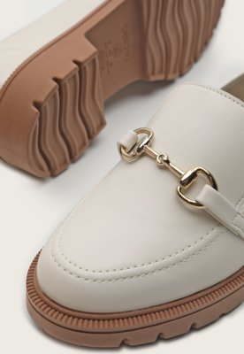 Mocassim Beira Rio Tratorado Off-White