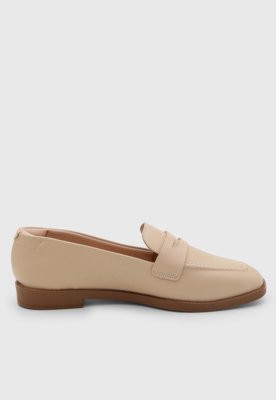 Mocassim Feminino Beira Rio Design Clássico Bege