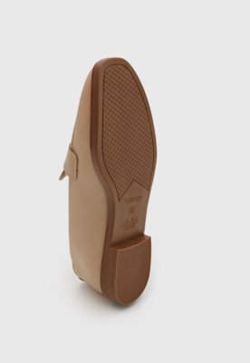 Mocassim Feminino Beira Rio Design Clássico Bege