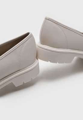 Mocassim Tratorado Beira Rio Tira Hotfix Off-White