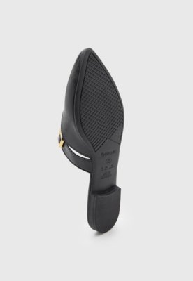 Mule Feminino Beira Rio Bico Fino Preto