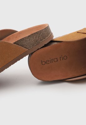 Mule Feminino Beira Rio Fivela Marrom